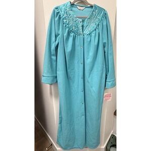 Carriage Court Sears Blue Nightgown Women's M (12/14) Polyester‎ NWT